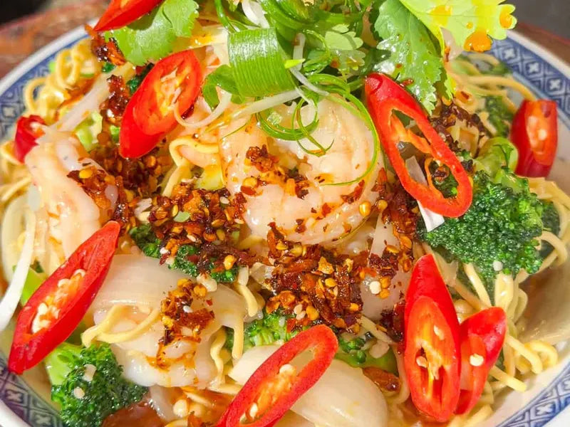 Garlic King Prawn Noodles