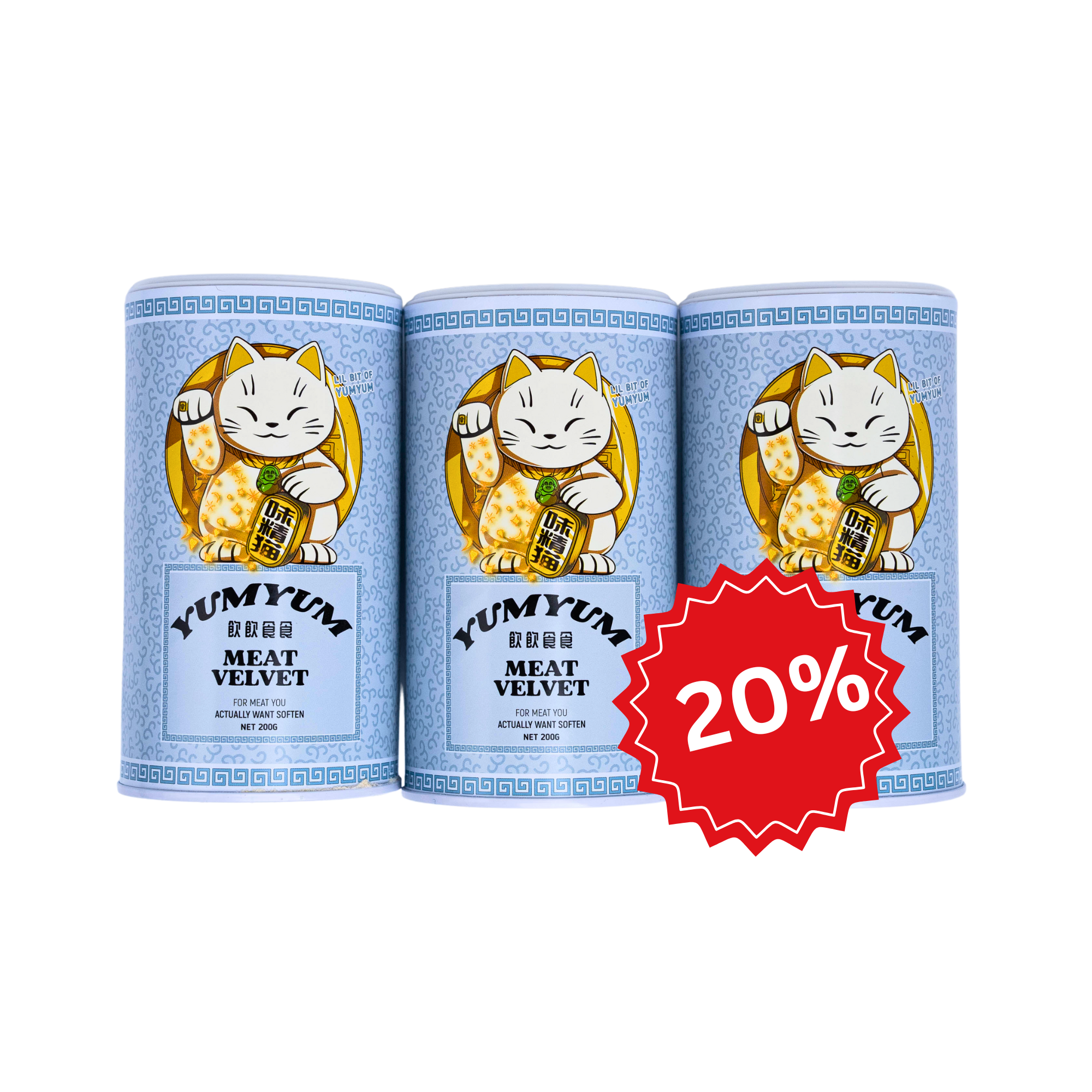 Three-Pack YumYum Meat Velvet