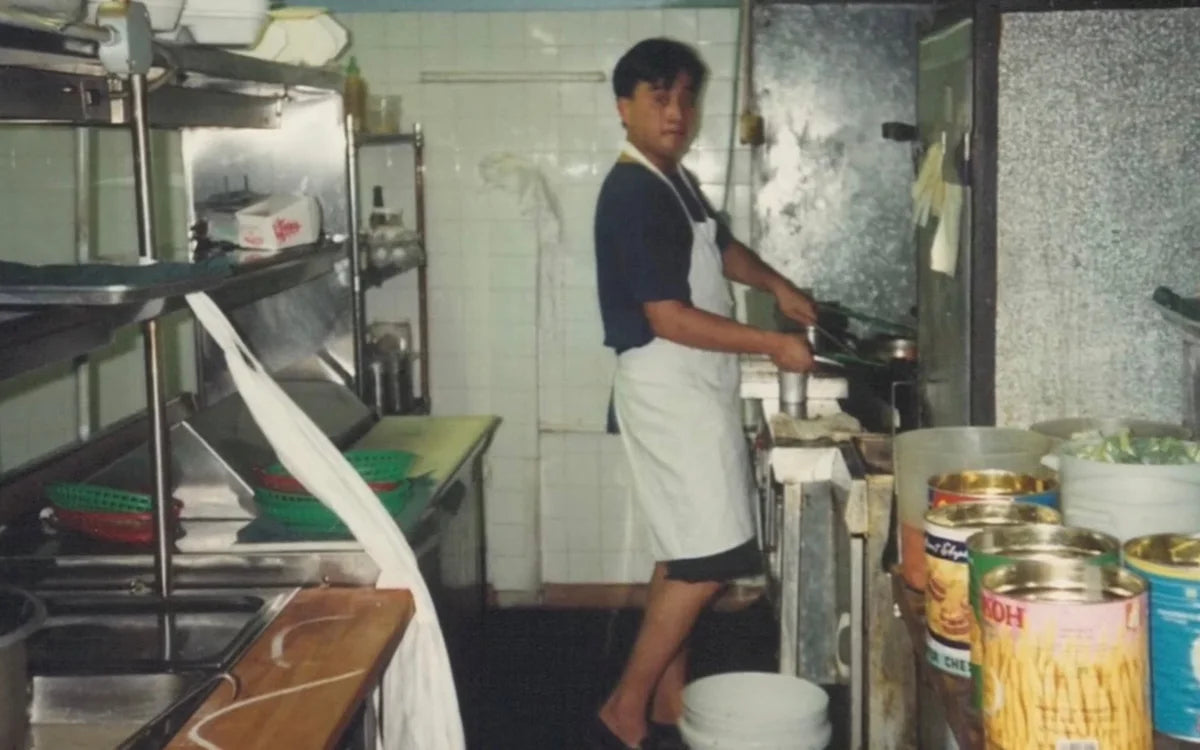 Danny at the wok
